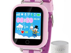 Ceas GPS Copii iUni Kid601, Telefon incorporat, Alarma SOS, 1.54 Inch, Touchscreen, Jocuri, Pink + B