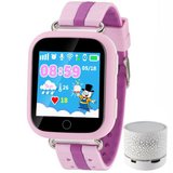 Ceas GPS Copii iUni Kid601, Telefon incorporat, Alarma SOS, 1.54 Inch, Touchscreen, Jocuri, Pink + B